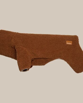 Milo   Hundesweater   Blødt Teddy Materiale  Brun