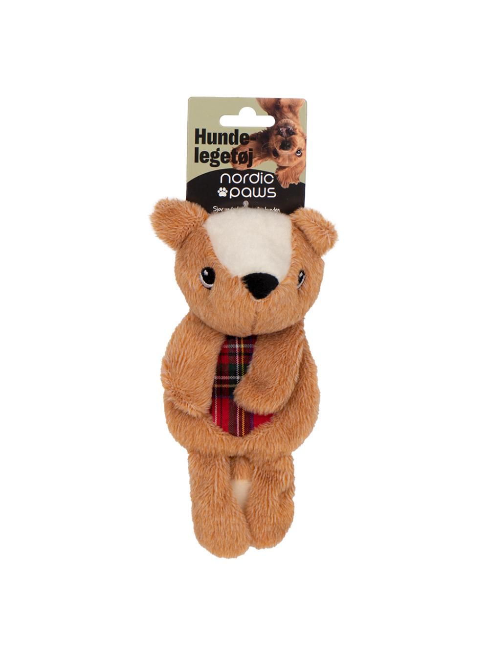 Meldgaard  Nordic Paws Knitre Bamse  20cm Hundelegetøj Hundelegetøj Polyester Spar Stort På Alt Til Dit Kæledyr Op Til 50