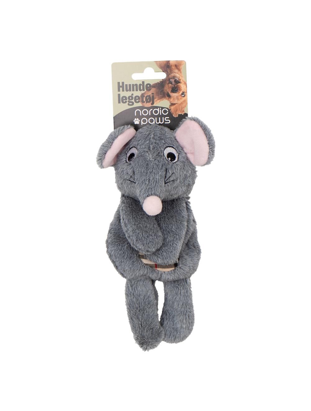 Meldgaard  Nordic Paws Knitre Mus  20cm Hundelegetøj Hundelegetøj Polyester Alt Til Hunden