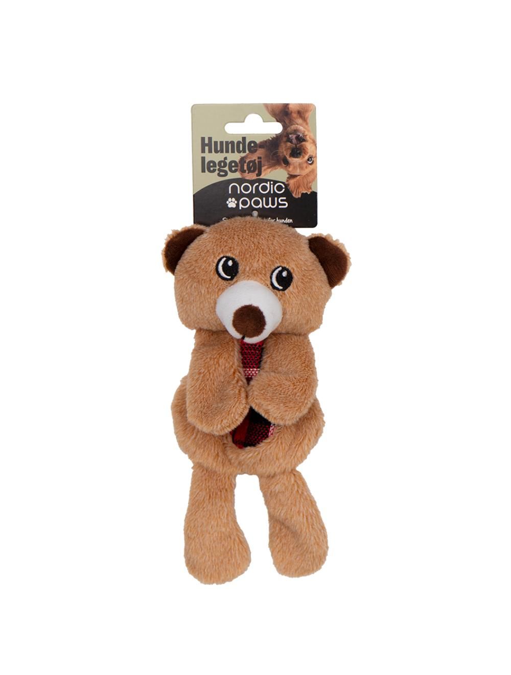 Meldgaard  Nordic Paws Knitre Plysbamse  20cm Hundelegetøj Hundelegetøj Polyester Spar Stort På Alt Til Dit Kæledyr Op Til 50
