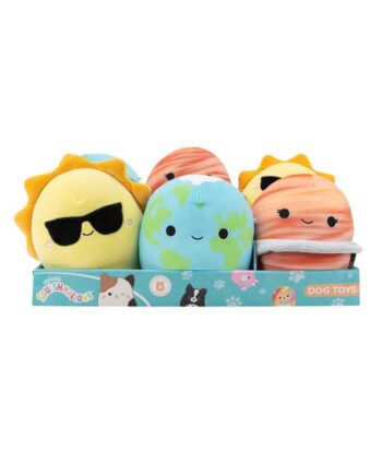 Squishmallows Pets Hundelegetøj Med Pibelyd 18 Cm Planeter Assorteret