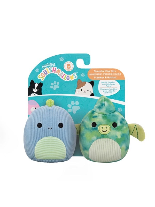 Squishmallows Pets Squishmallows 9cm Two-pack Squeaky Plush Dog Toy