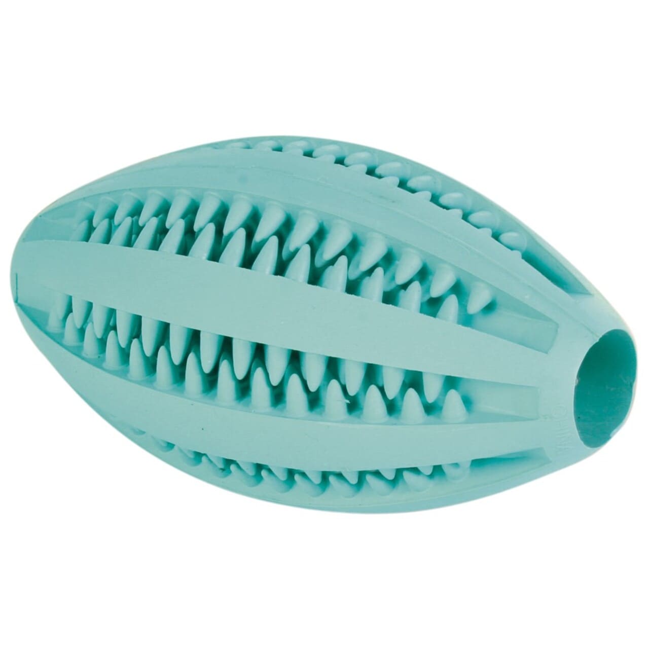 Trixie Denta Fun Mintfresh Rugbybold 11   Cm Tandplejende Tyggelegetøj For Hunde Med Masserende Overflade