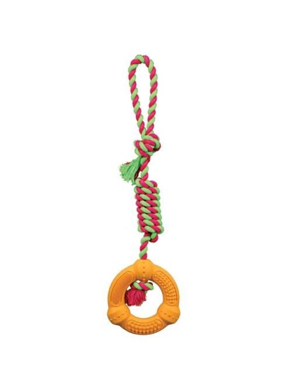 Trixie Playing Rope With Ring 12 Cm 41 Cm Assorted Colours