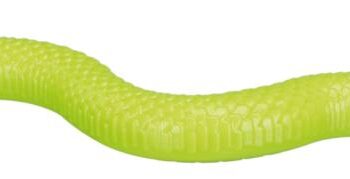 Trixie Snack Slange 42cm  Robust Tpr Gummilegetøj For Hunde Med Snackrum Og Lyd  Grøn  42 Cm