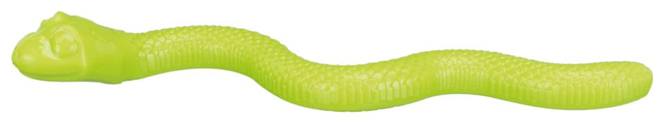 Trixie Snack Slange 42cm Robust Tpr Gummilegetøj For Hunde Med Snackrum Og Lyd Grøn 42 Cm