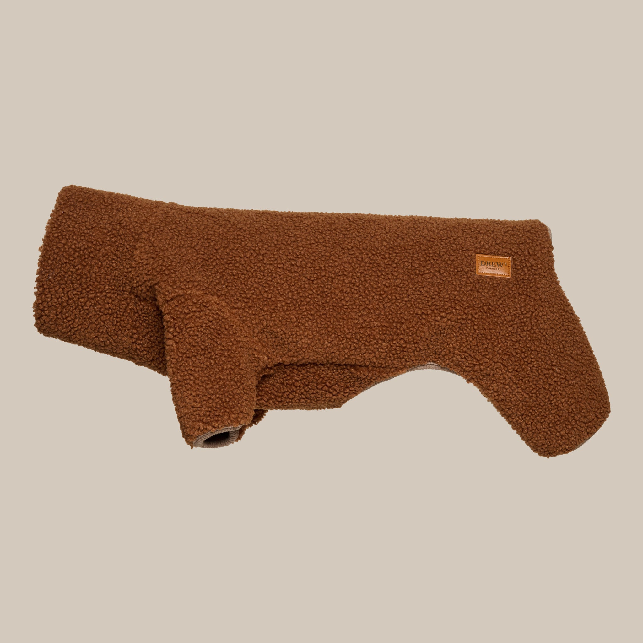Milo   Hundesweater   Blødt Teddy Materiale  Brun