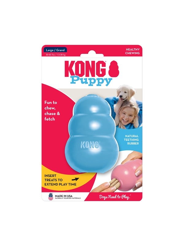 Kong Dog Toy Kong Puppy Large Assorted Colors -pack