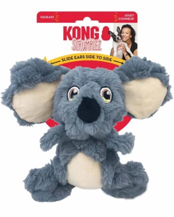 Imazo  Kong Scrumplez Koala    Sjov Og Blød Koala Til Interaktiv Leg Hundelegetøj Plys Spar Stort På Alt Til Dit Kæledyr Op Til 50