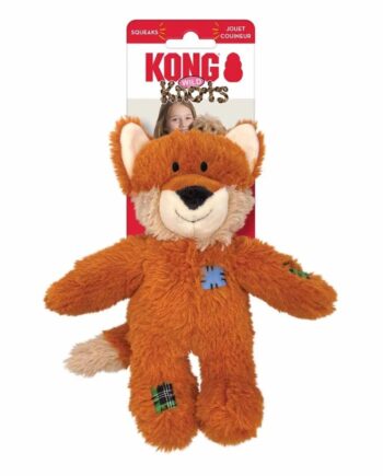 Kong Wild Knots Ræv   Naturlig Leg Og Blød Komfort For Hunde  Med Indvendigt Knudret Rebskelet  For Hunde
