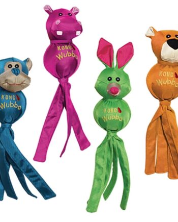 Kong Wubba Ballistic Friends   Hundelegetøj For Store Hunde  Med Piv Og Lange Haler  Til Indendørs Og Udendørs Brug  Af Imazo