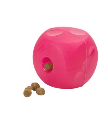 Kruuse Buster Soft Mini Cube Magenta Soft Fabric Treat Toy  Mini