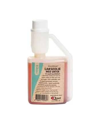 Lakseolie Med Urter Til Hund Og Kat  250 Ml