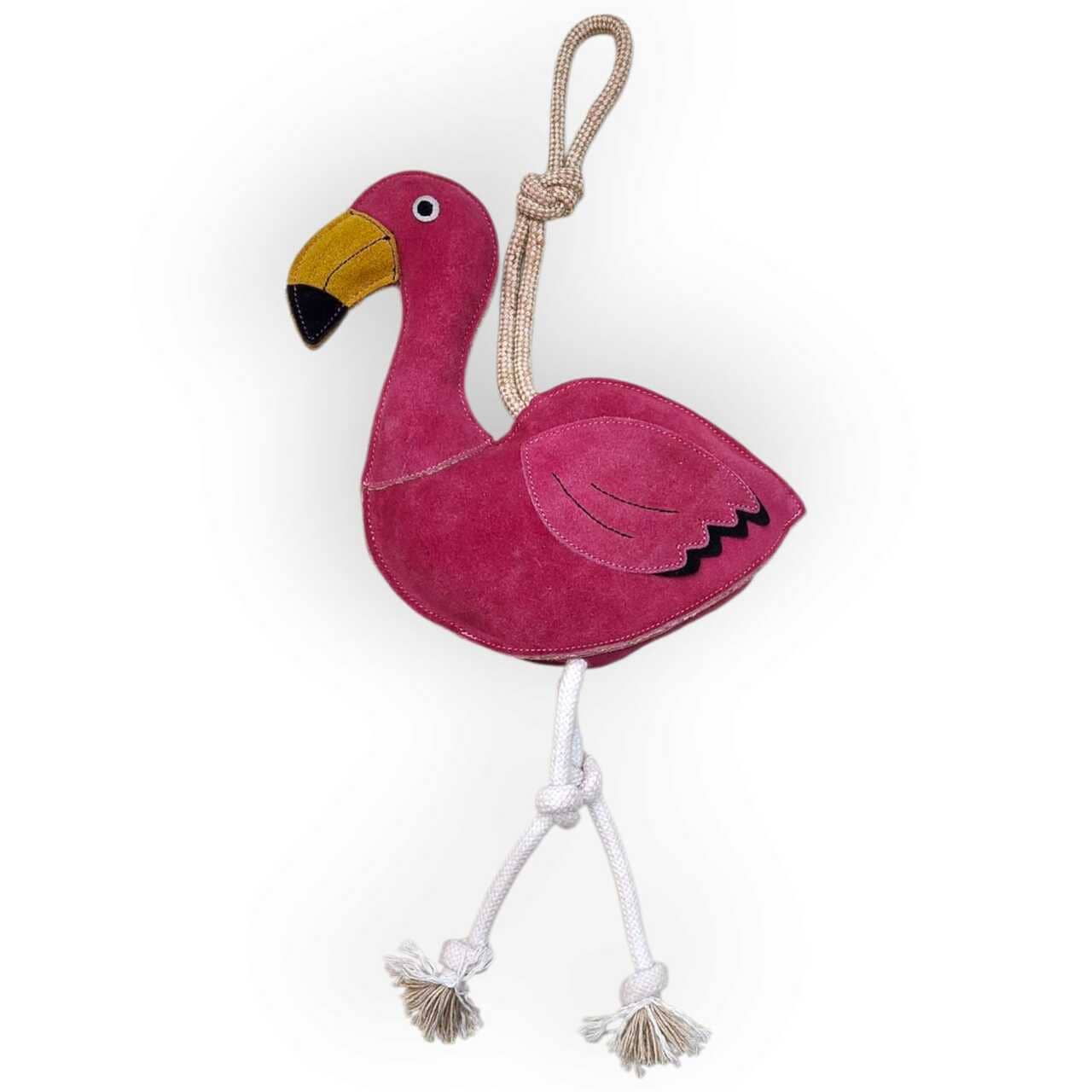 Petpower Namastay Flamingo   Buffalo Ruskind   Kokosfiber 58   29 Cm Hundelegetøj Genanvendelige Materialer Quot Quot Buffalo Ruskind Quot Quot Kokosfiber Quot Quot Bomulds Jute Reb Quot Quot Reb Spar Stort På Alt Til Dit Kæledyr Op Til