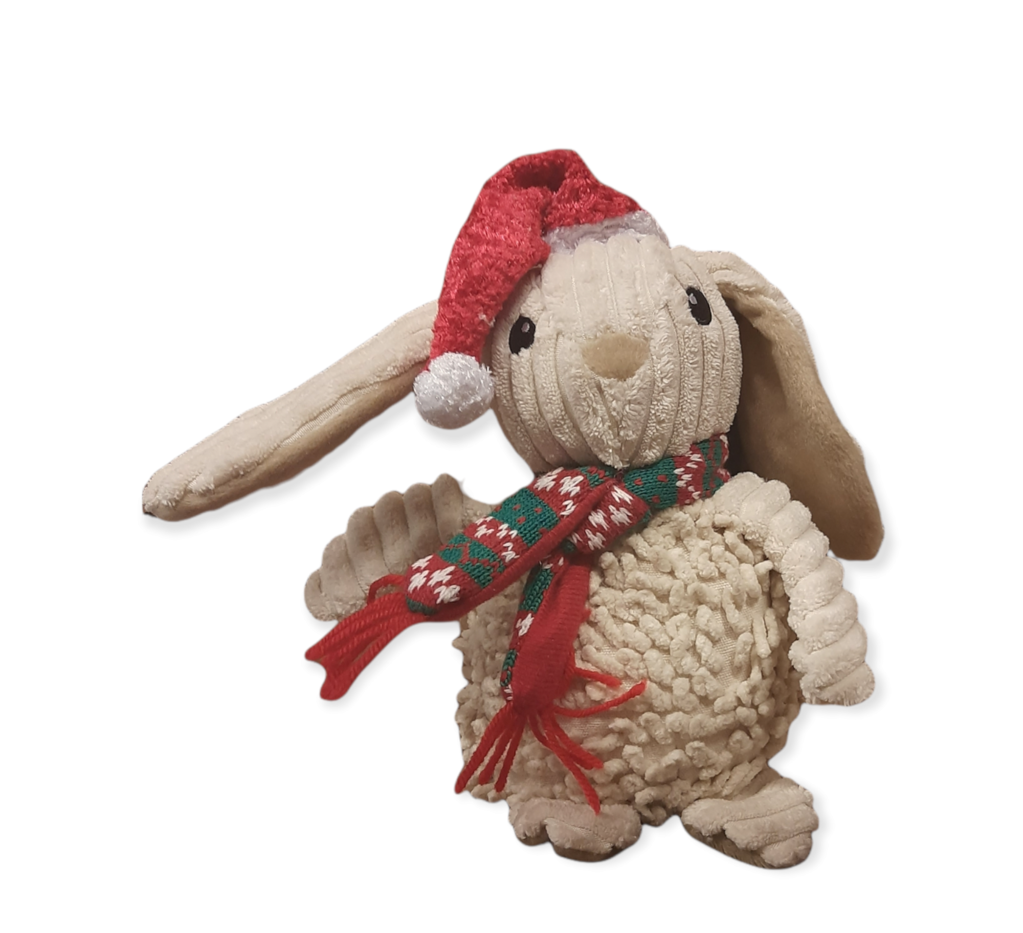 Party Pets Christmas Naturals Bunny 20cm Blødt Og Naturligt Legetøj For Hunde