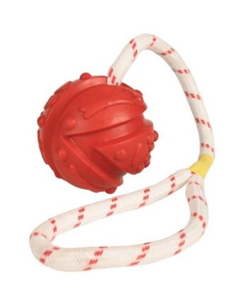 Trixie Aqua Toy Ball On   Rope Floatable Rubber     35 Cm Assorted