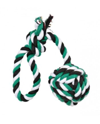 Trixie Playing Rope With Woven-in Ball       30 Cm Assorted Colours