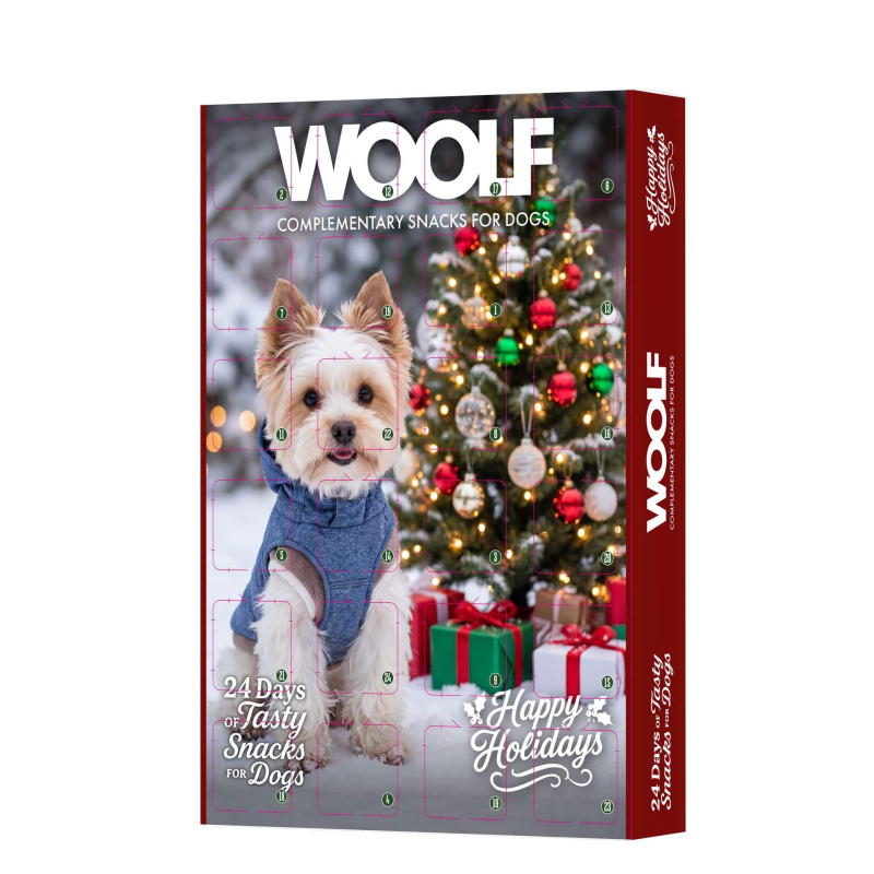 Woolf Julekalender Til Hund 24 Låger Med Godbidder